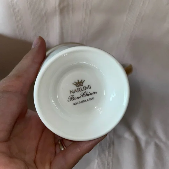 Narumi Bone China Nocturne Gold Coffee Mugs